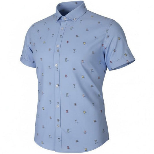 Tipple Oxford Woven Shirt - Blue
