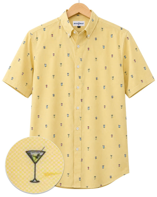 Tipple Oxford Woven Shirt - Yellow - Buoy & Boat - BuoyBoat - Yellow