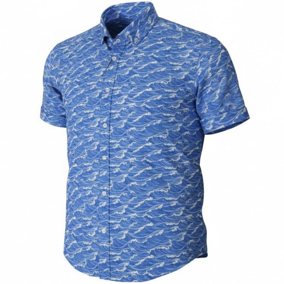 Tidal Woven Shirt - Blue - Buoy & Boat - Short Sleeve Woven - 