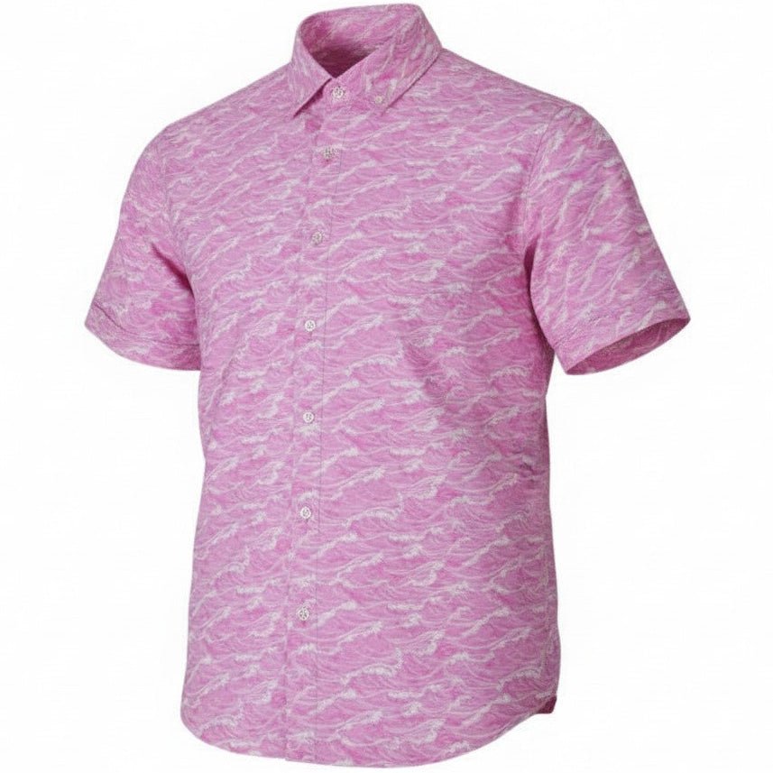 Tidal Woven Shirt - Pink - Buoy & Boat - Short Sleeve Woven - 