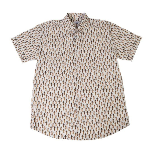 Hula Pineapples Woven Shirt - White