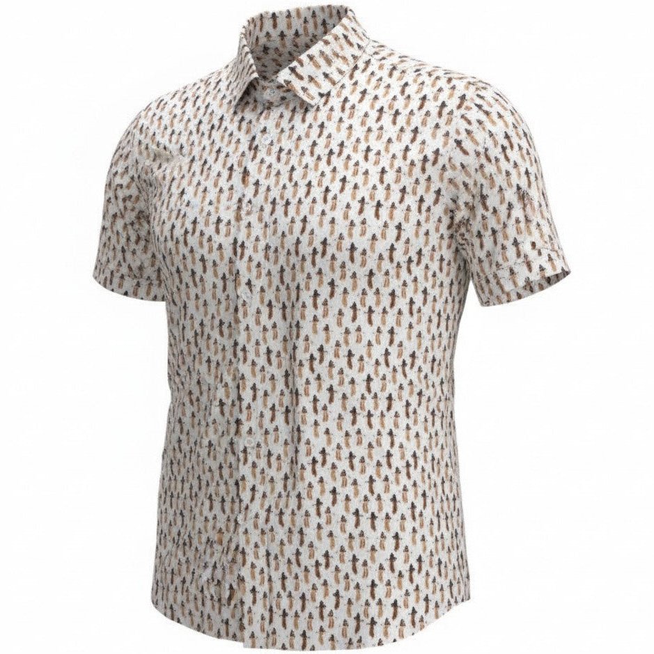 Hula Pineapples Woven Shirt - White - Buoy & Boat - Short Sleeve Woven - 