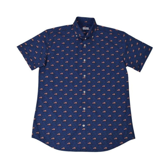 Flag Sea Woven Shirt - Navy