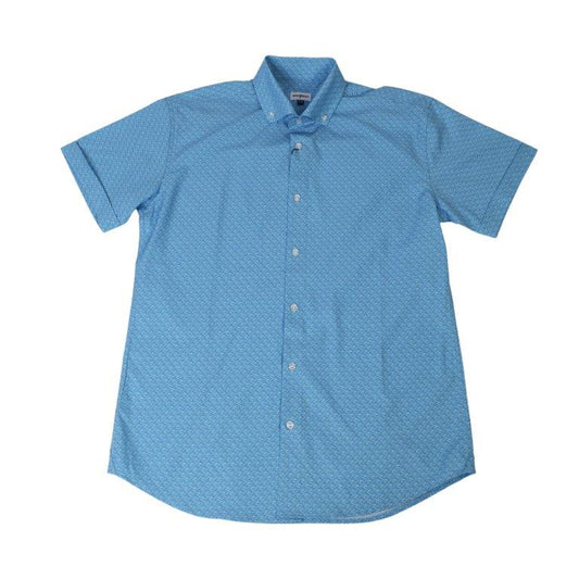 Wave Woven Shirt - Aqua