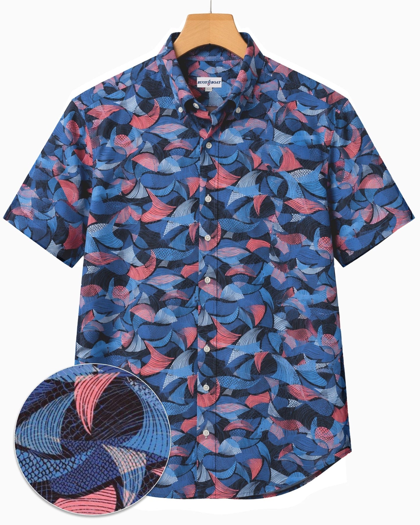 Leaves Layers Cabana Set - Navy