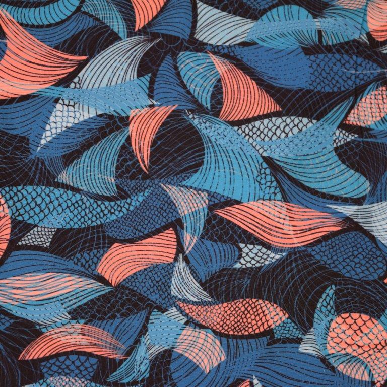 Leaves Layers Swim Trunks - Navy