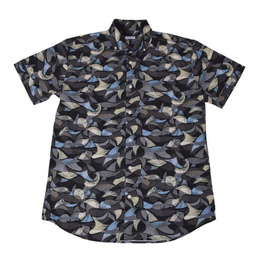 Leaves Layers Woven Shirt - Smoke