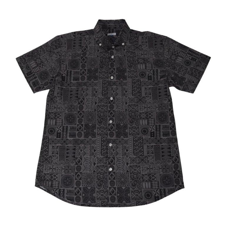 Tribal Tiles Woven Shirt - Black
