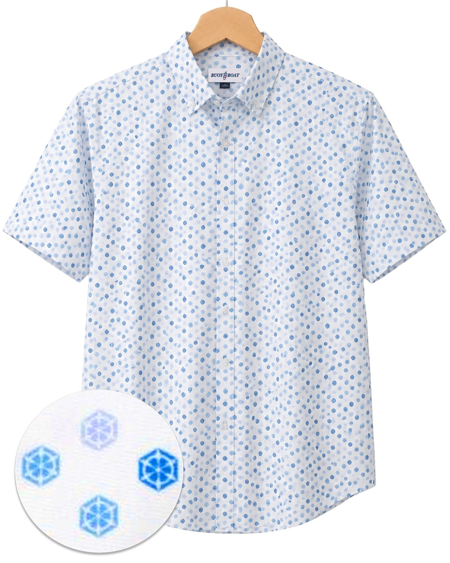 Whose At The Wheel Woven Shirt - White - Buoy & Boat - BuoyBoat - White