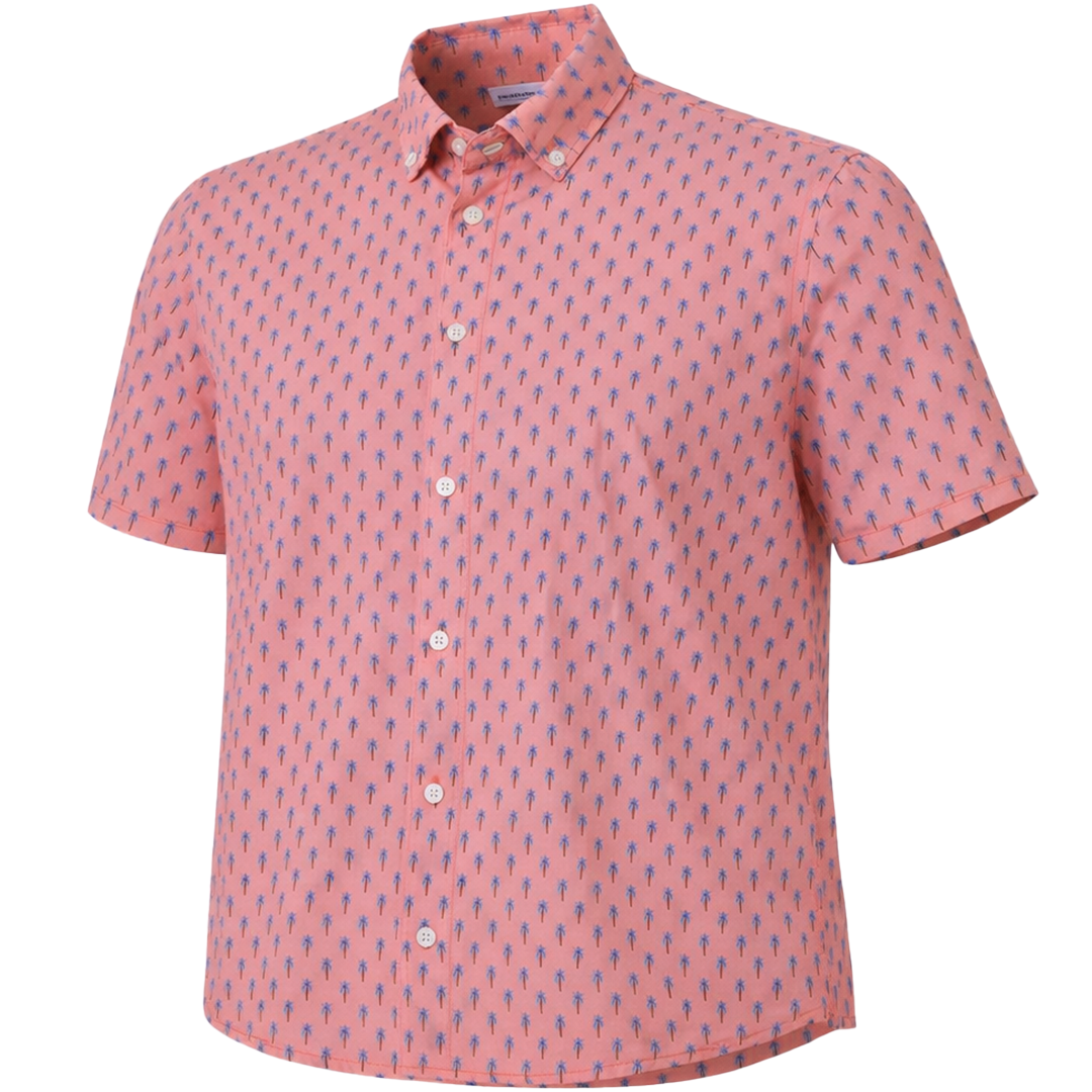 Palm Village Woven Shirt – Pink