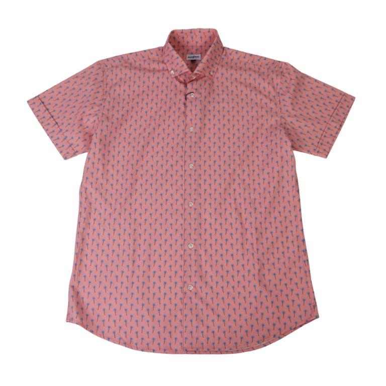 Palm Village Woven Shirt - Pink