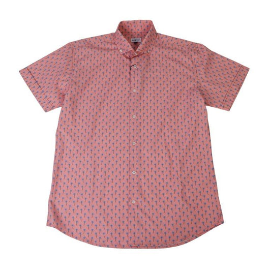 Palm Village Woven Shirt - Pink