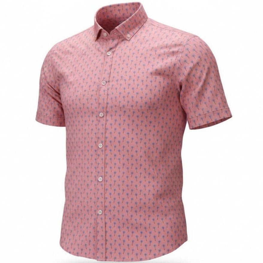 Palm Village Woven Shirt – Pink
