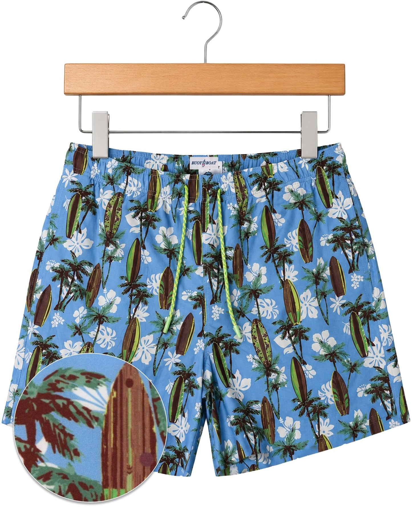 Tropical Surf Swim Trunks - Blue - Buoy & Boat - Swim Trunks - Blue