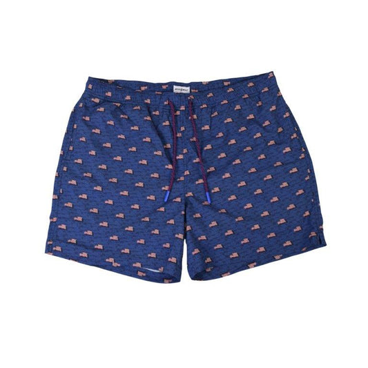 Flag Sea Swim Trunks - Navy