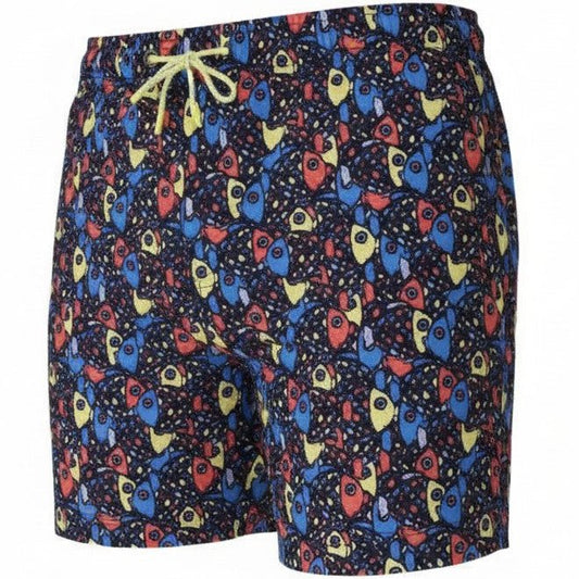 Abstract Fish Swim Trunks - Rainbow