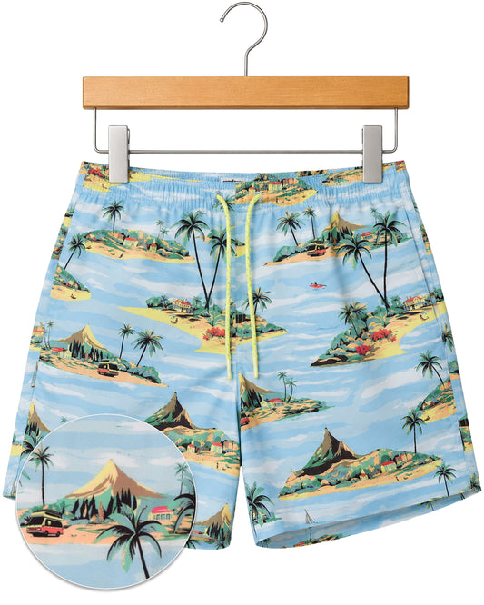 Paradise Swim Trunks - Blue
