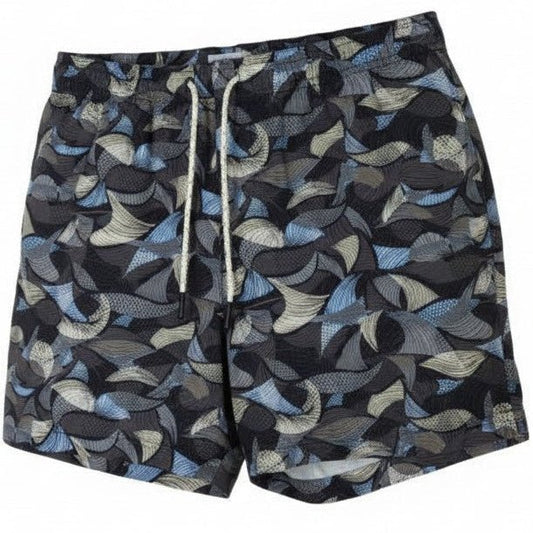 Leaves Layers Swim Trunks - Smoke