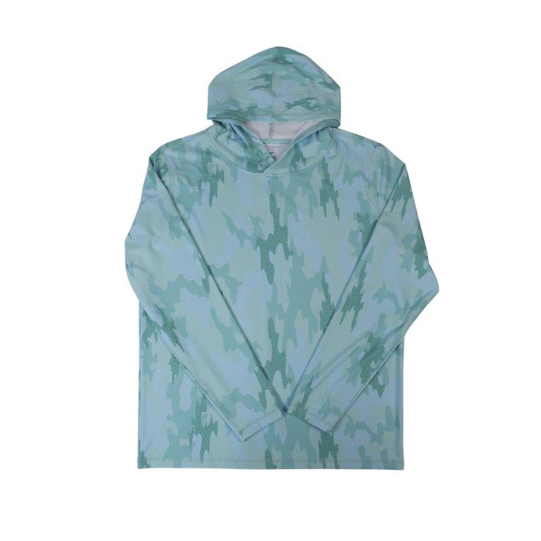 Surf Island Camo Long Sleeve - Aqua
