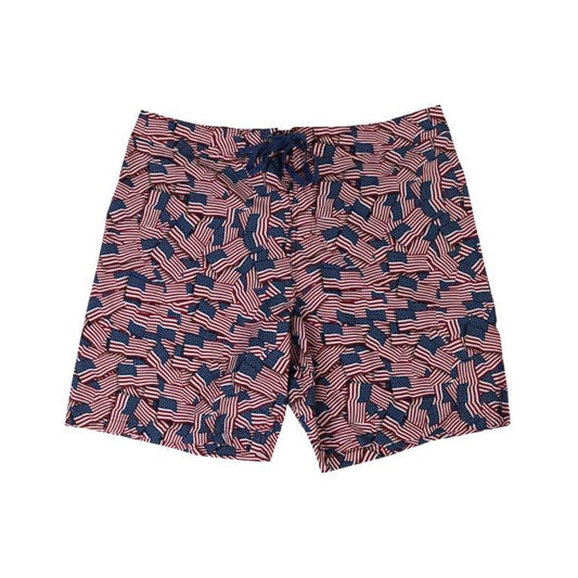 American Flag Camo Boardshort - Red, White, Blue