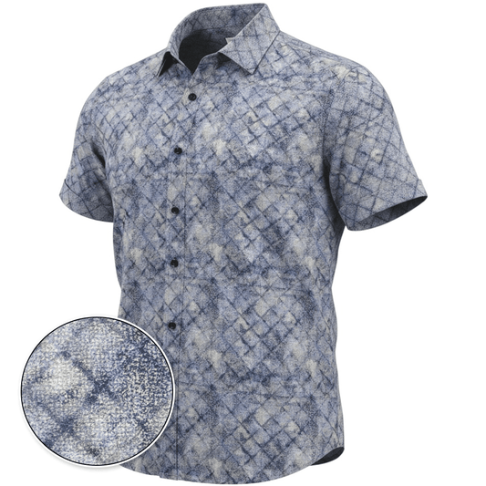Oxford Diamonds Woven Shirt – Indigo/Tan
