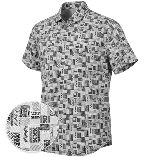 Bluestone Tiles Woven Shirt – Grey