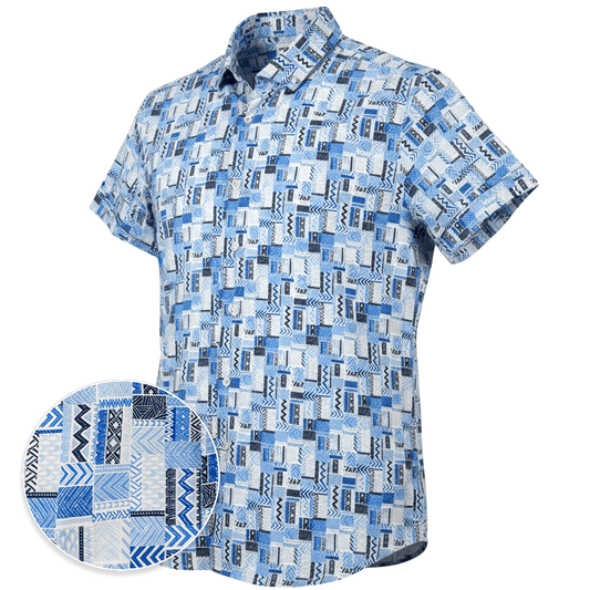 Bluestone Tiles Woven Shirt – Blue