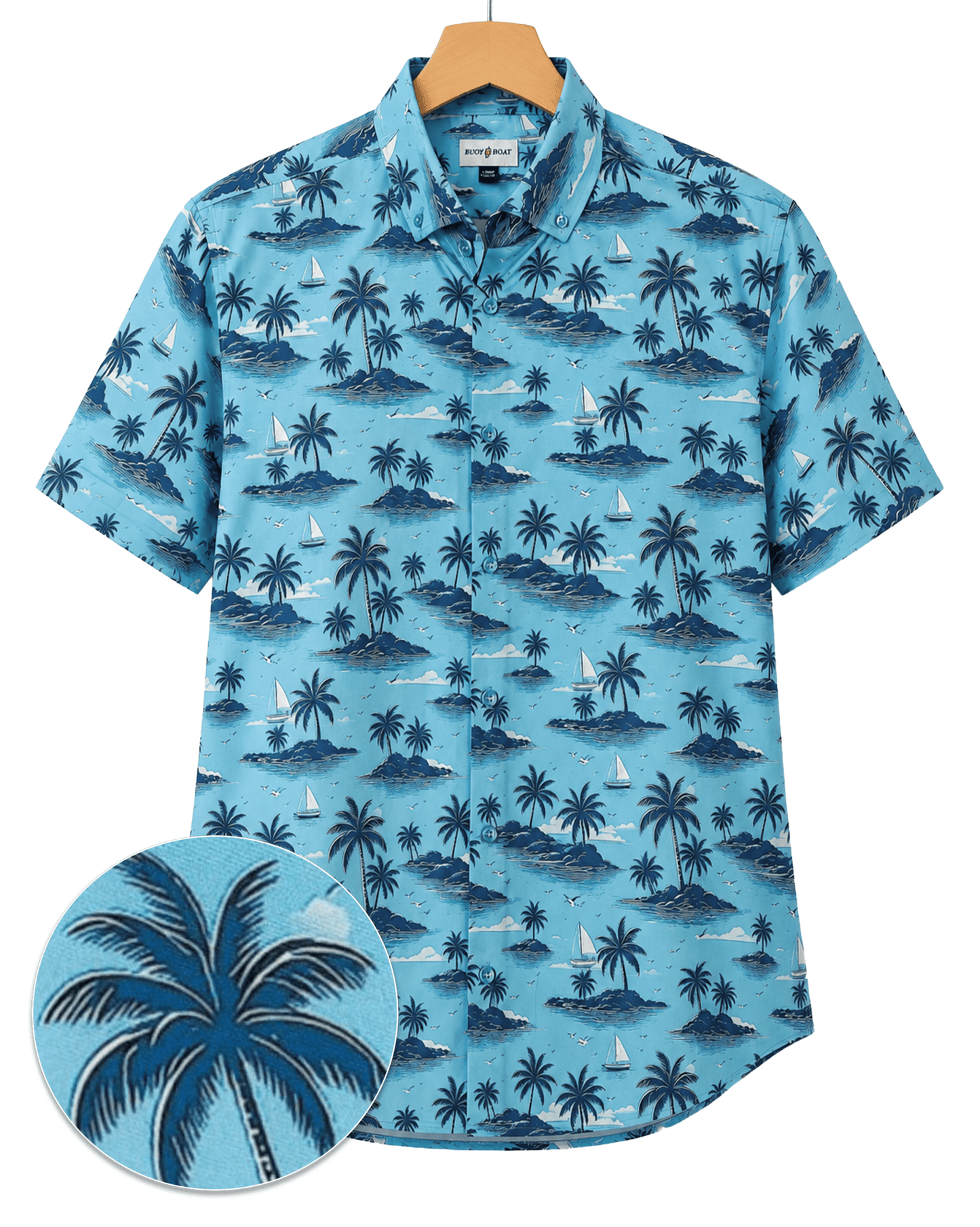 My Isle Woven Shirt - Buoy & Boat - Short Sleeve Woven - Aqua
