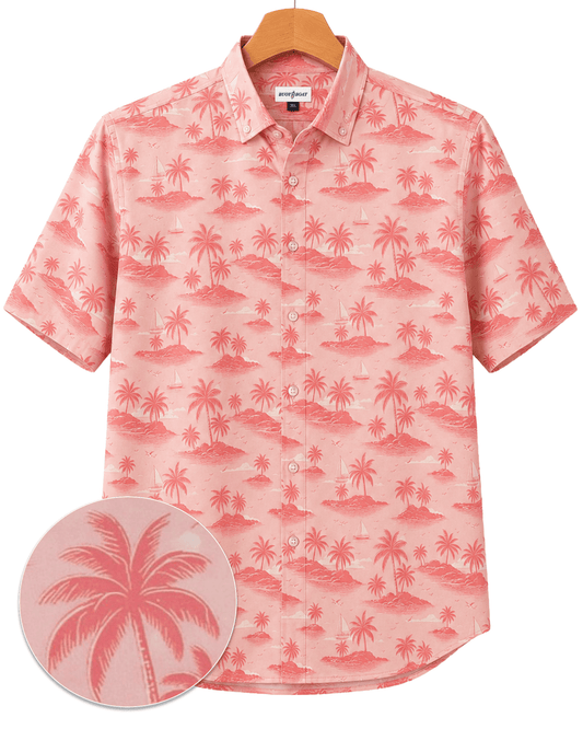 My Isle Woven Shirt - Buoy & Boat - Short Sleeve Woven - Pink