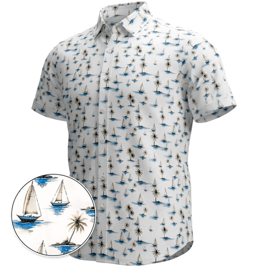 Sail Away Woven Shirt – White Multi