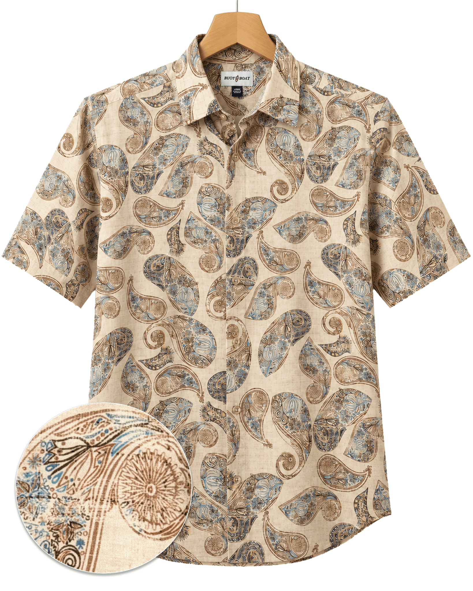 Paisley Time Woven Shirt - Buoy & Boat - Short Sleeve Woven - 