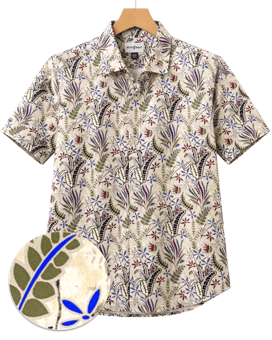 Tropical Floral Woven Shirt - Buoy & Boat - Short Sleeve Woven - 
