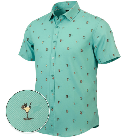 Cocktail Hour Woven Shirt – Mint