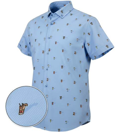 Cocktail Hour Woven Shirt – Blue