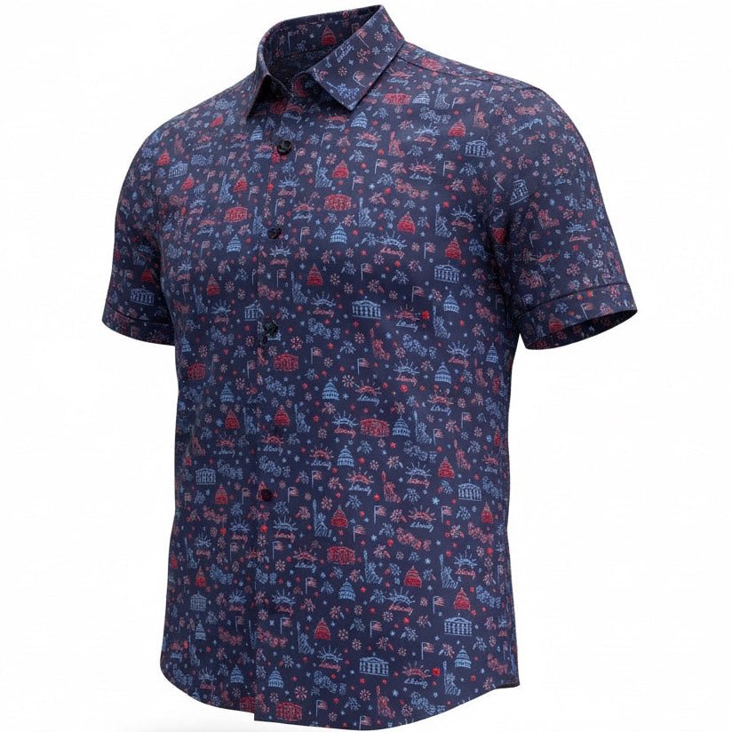 Lady Liberty Woven Shirt – Navy