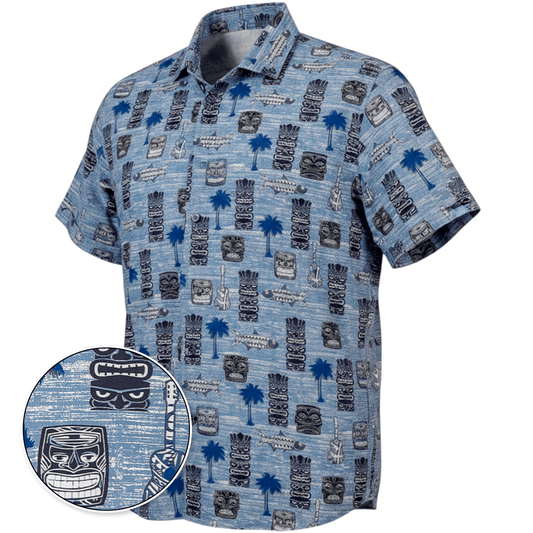 Tiki Totum Woven Shirt – Blue