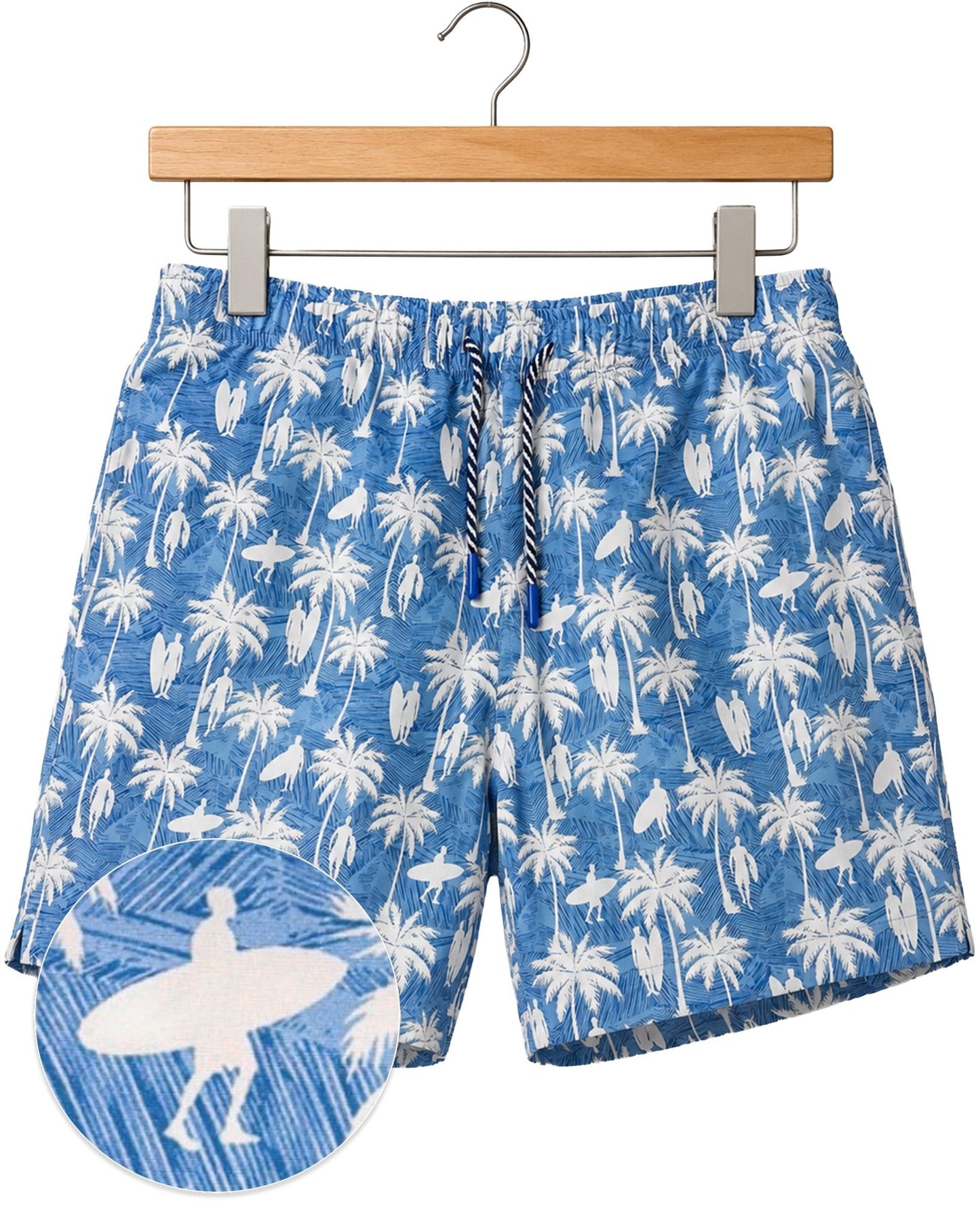 Surf Palm Swim Trunks - Buoy & Boat - Swim Trunks - Blue