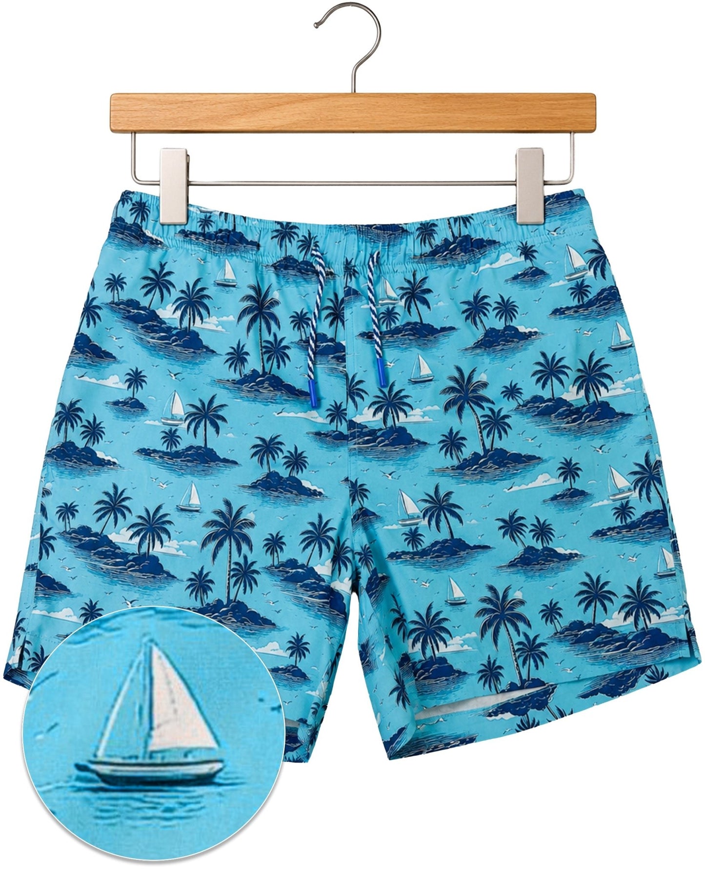 My Isle Swim Trunks - Buoy & Boat - Swim Trunks - Aqua