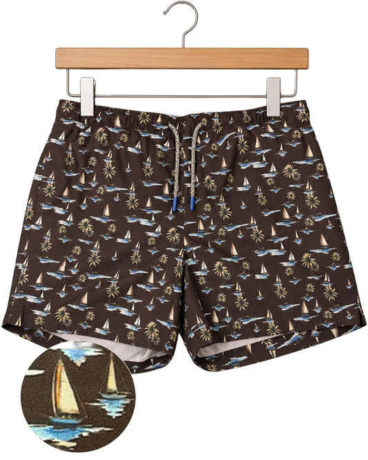 Sail Away Swim Trunks