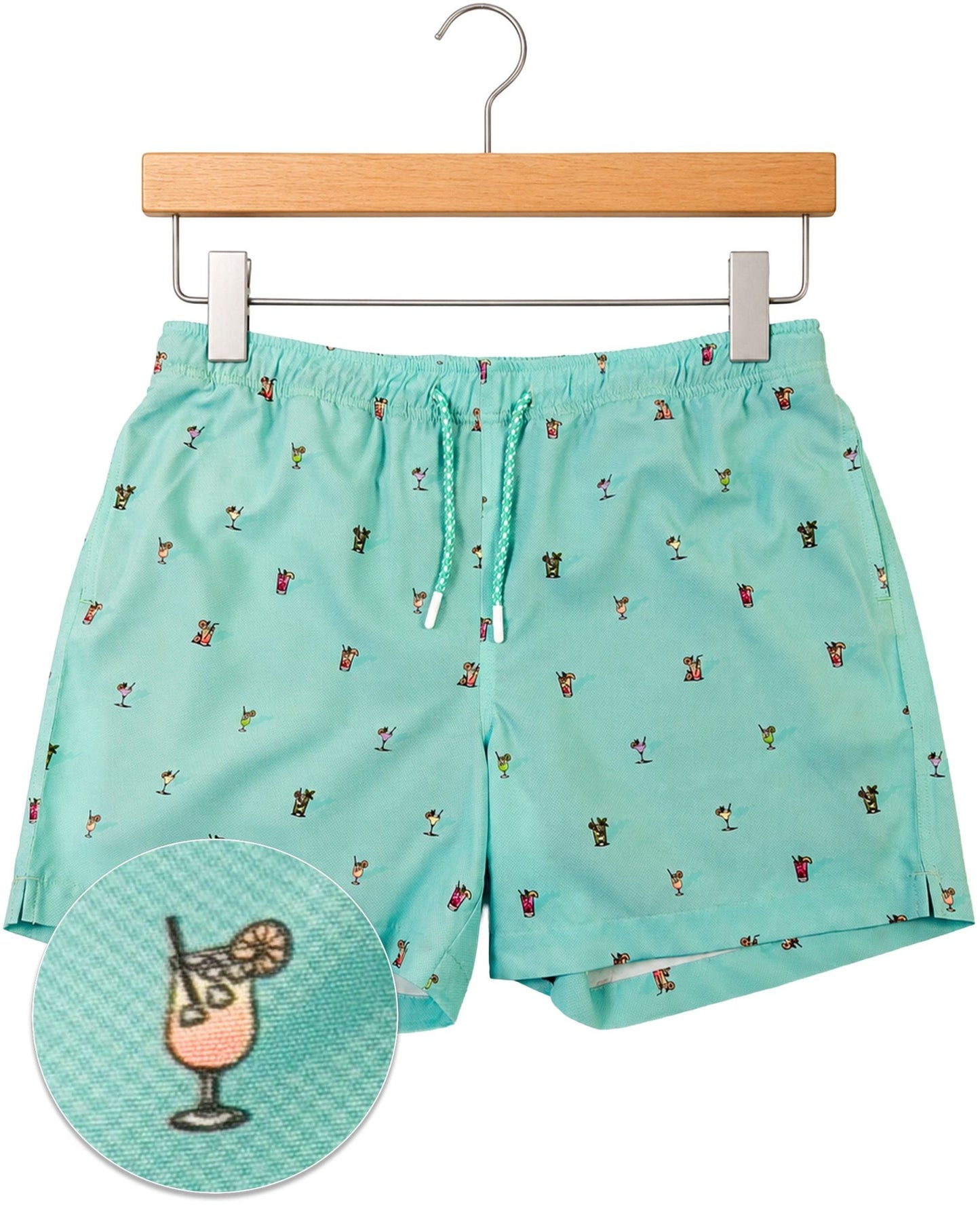 Cocktail Hour Swim Trunks - Buoy & Boat - Swim Trunks - mint