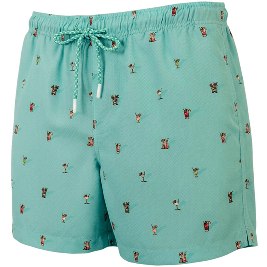 Cocktail Hour Swim Trunks - Mint