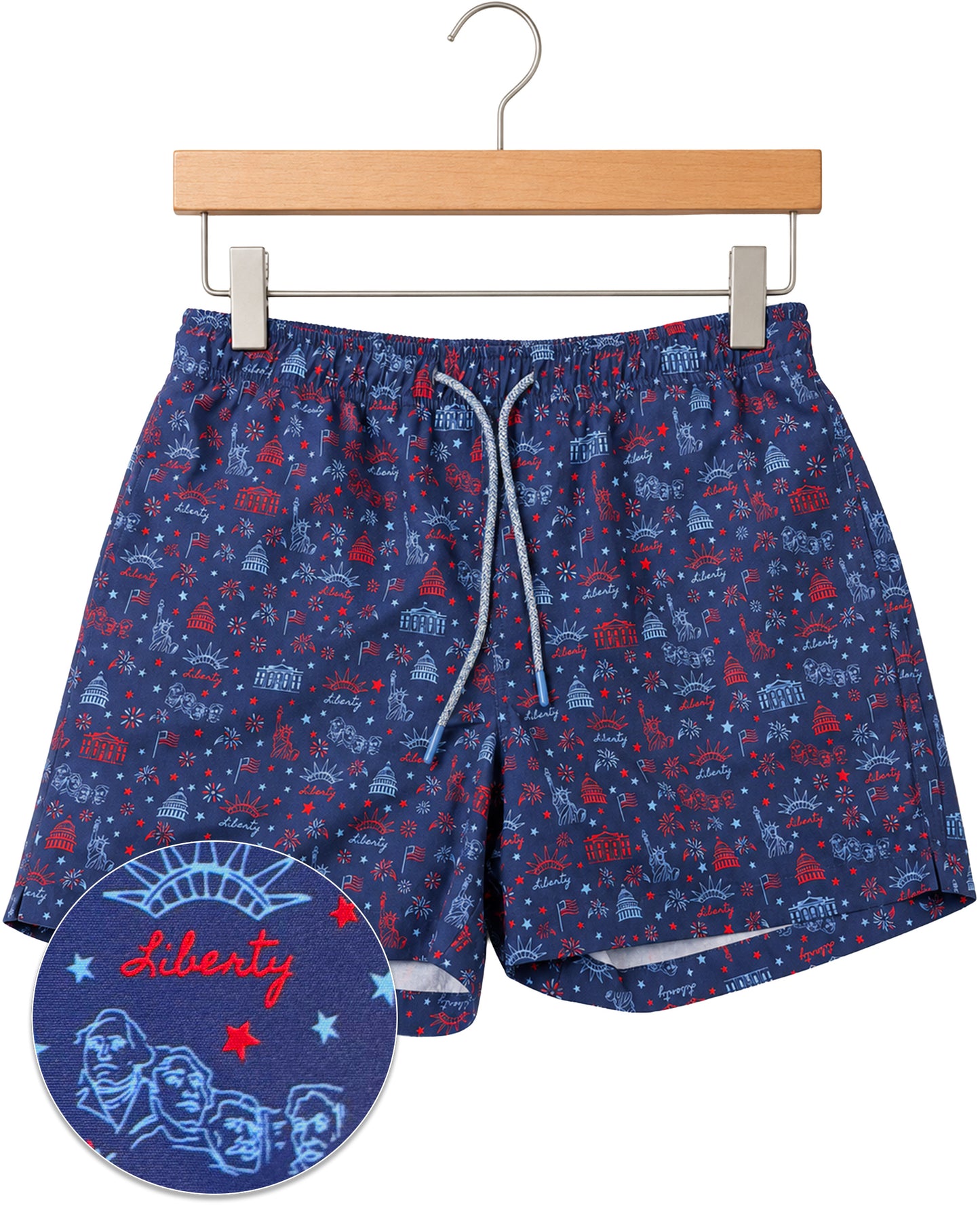 Lady Liberty Swim Trunks
