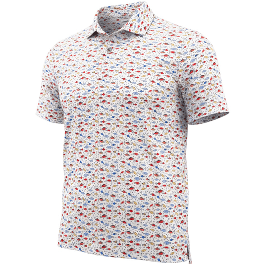 Ocean Life Printed Polo - White Multi