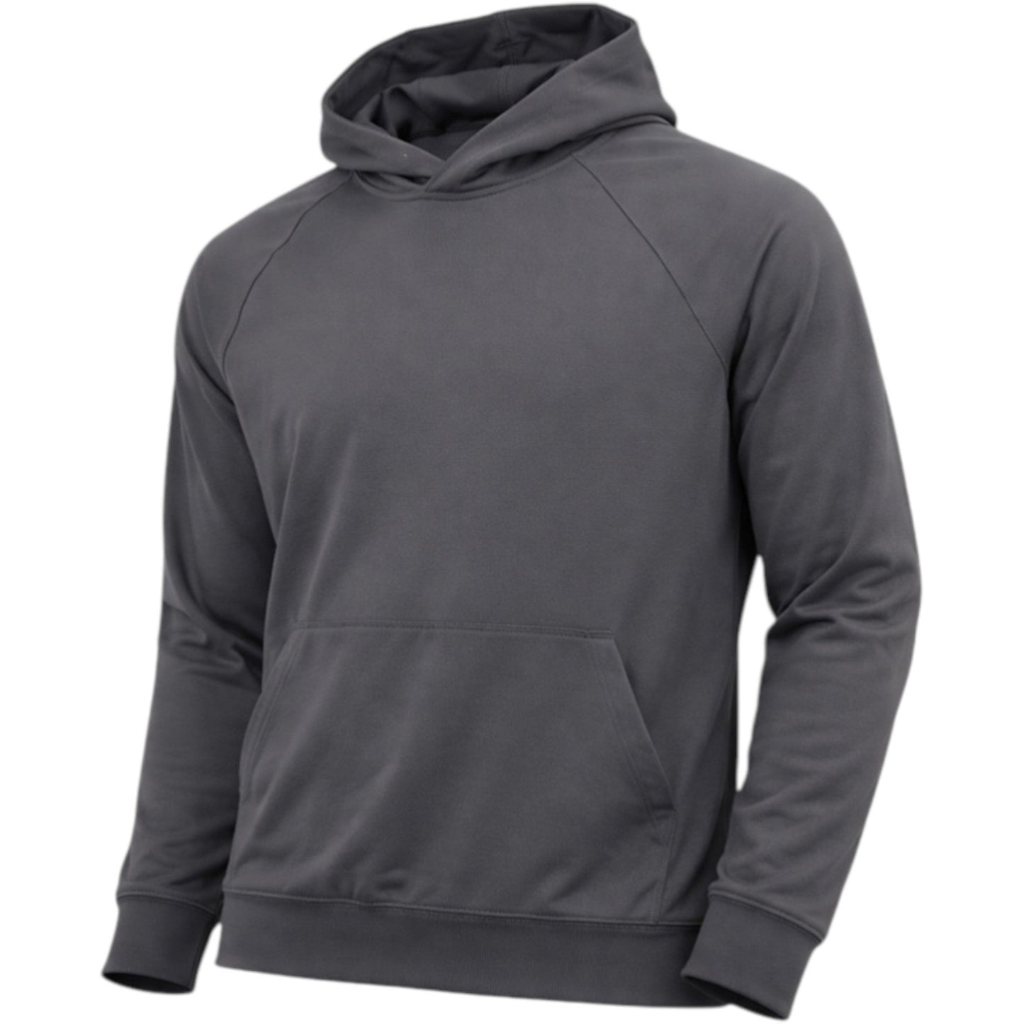 Gray hoodie on a white background