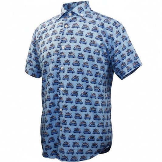 Hippie Van Woven Shirt - Blue