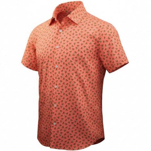 Hang Loose Woven Shirt - Coral