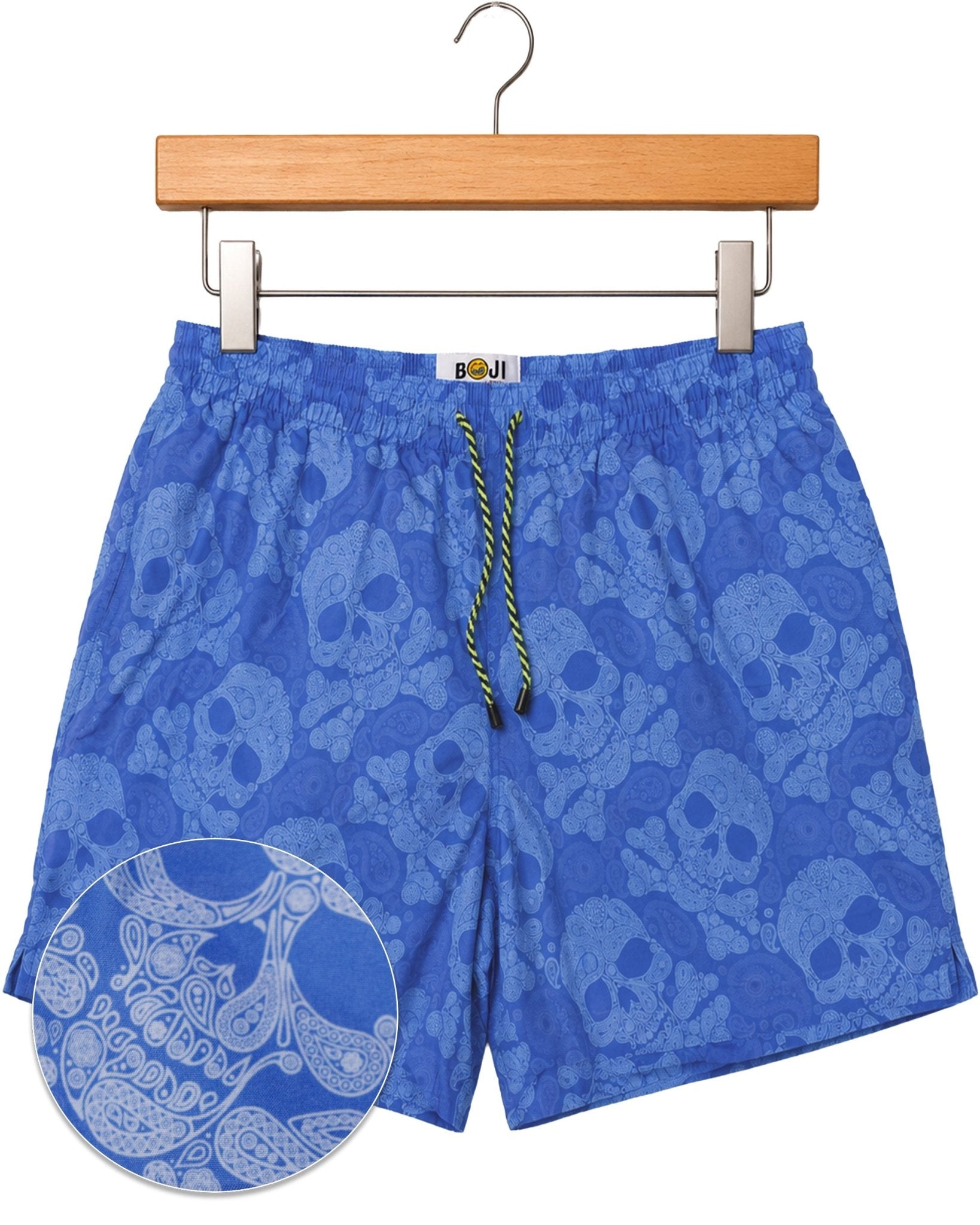 Paisley Skull Swim Trunks - Blue - Buoy & Boat - Swim Trunks - Blue