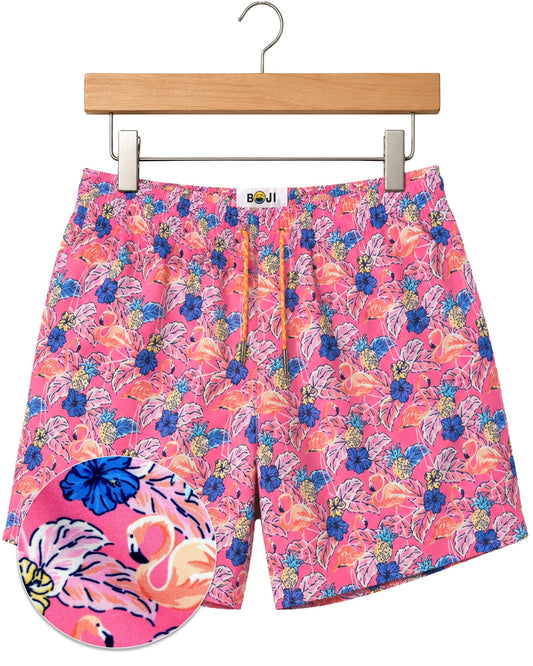 Flamingo Paradise Swim Trunks - Buoy & Boat - Swim Trunks - Pink
