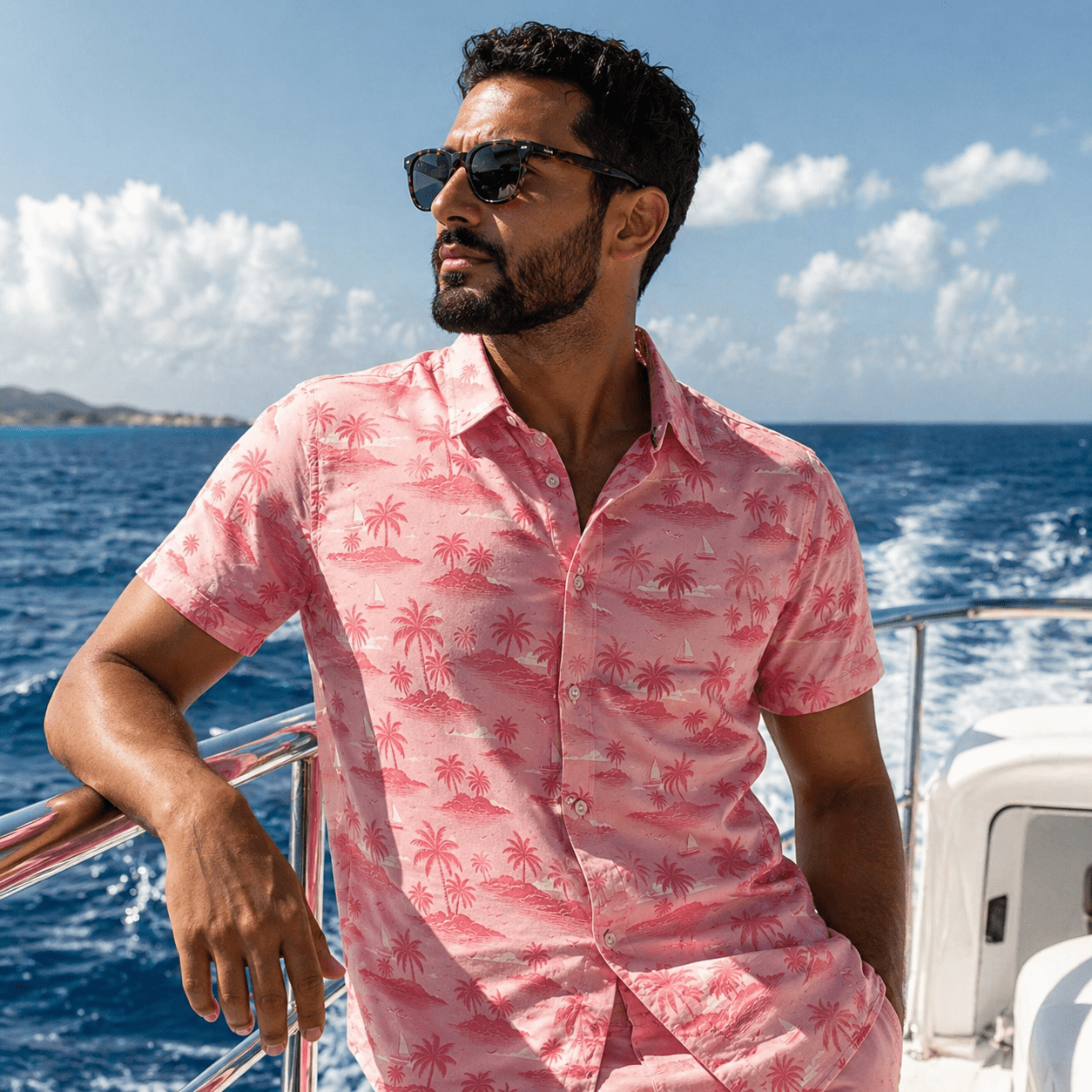 My Isle Woven Shirt - Buoy & Boat - Short Sleeve Woven - Pink