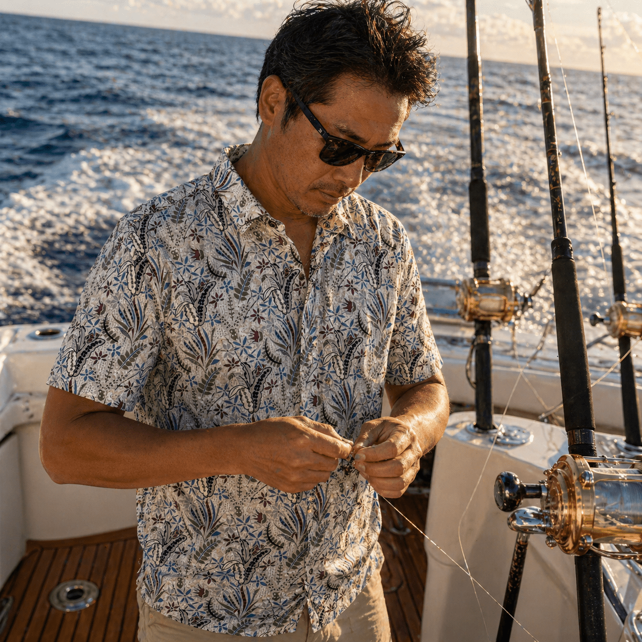 Tropical Floral Woven Shirt - Buoy & Boat - Short Sleeve Woven - 